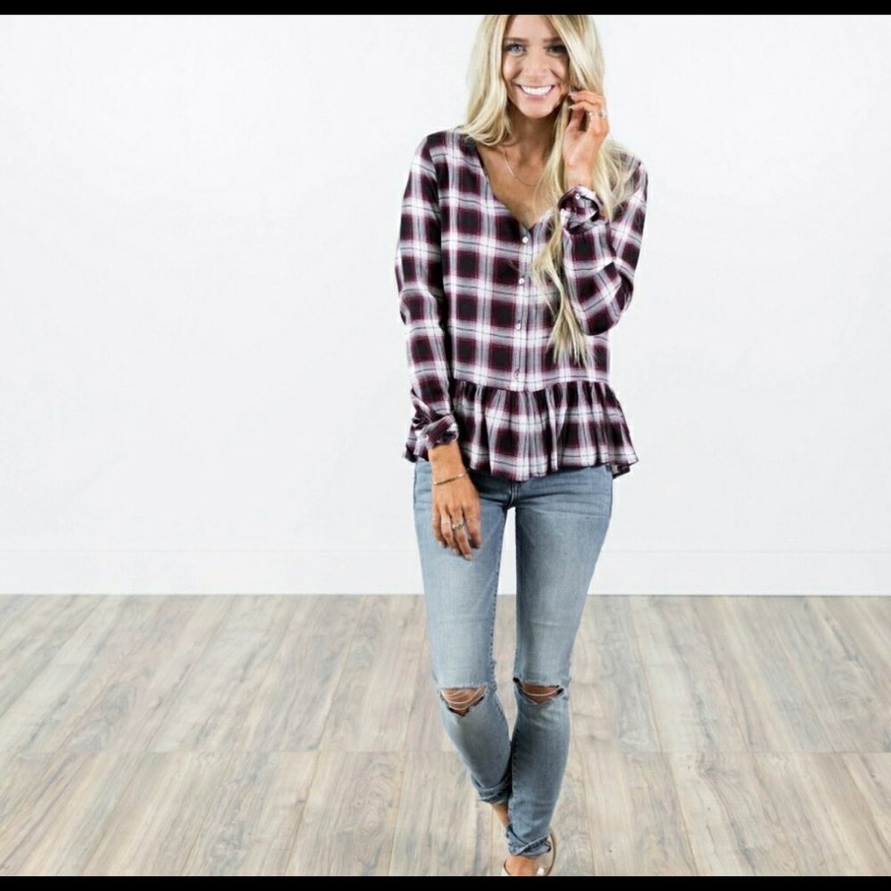 Marley Plaid top